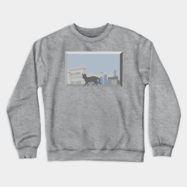 Cat window Crewneck Sweatshirt by tamir2503